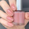 COSMOO Transparent Pink Quick Dry Nail Polish, Jelly Pink Long-lasting Nail Lacquer