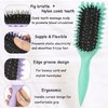 Curl Defining Brush, 1 PCS Curl Hair Brush, Curl Define Styling Brush, for Combing and Shaping Men's and Women's Curls to Reduce Pulling (Green)