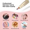 MelodySusie Tapered Barrel Nail Drill Bits, 3/32'' Carbide Tungsten Bits, Suitable for Manicure Pedicure Cuticle Gel Polishing, Technicians Bits, Silver & Rose Gold, Series Bit-S, Extra Fine