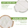 Bambaw Reusable Makeup Remover Pads | 16 Cotton Rounds with Laundry Bag | Reusable Cotton Pads for Face | Perfect Eye Makeup Remover Pads | Washable Makeup Remover Cloth | Reusable Face Pads