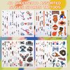 Ospvcwk Sports Temporary Tattoos for Kids Boys - 40 Sheets, 300 Assorted Cute Styles in Baseball, Basketball, Soccer, Football, Easy to Remove, Sports Birthday Party Favors, Goodie Bag Fillers