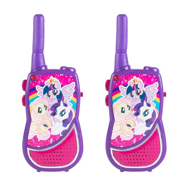 My Little Pony Night Action Molded Walkie Talkies for Kids WT2-01082 | Safe and Flexible Antenna, 1000ft Range, Easy-to-Use Power Switch, Belt Clip, Pack of 2, Stylish Appearance, 2-Pack