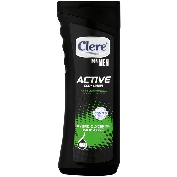 CLERE For Men Active Body Lotion - Hydro-Glycerine Moisture - 400mL