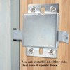 Garage Door Side Lock Inside Deadlock for Most Garage Door Galvanized Steel -2pack