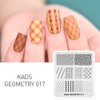 KADS Nail Art Stamping Plates Set Image Template Stencils Pattern with Stamping Plates Holder Case Organizer (GE017)