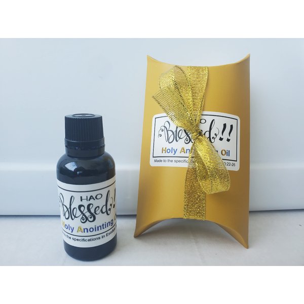 Holy Anointing Oil - Exodus 30:22-25 Specifications (Myrrh, Calamus, Cinnamon, Cassia, Olive Oil) (1oz)