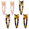 SHIDXIB 6Pcs Acrylic Clip Cartoon Cat Hair Clip Cute Hair Clips For Side Hair Bang Women Hair Accessories Hair Clips Gifts