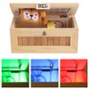 Kudoo Surprise Box, Wooden Useless Box, Stress-Relief Box Toy Don't Touch Useless Box Leave Me Alone Machine for Home Desk Office Desk Stress-Release Creative Gift Tiger Toy Gift for Xmas, default