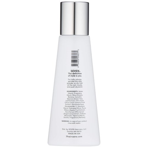 SEVEN Cubica LOFT Volumizer Texture Powder for Men & Women Translucent Formula, Volumizing Hair Styling Powder with Antioxidants Green Tea & Tapioca for All Hair Types, Made in USA, 0.7 oz.