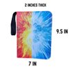 Vibrant Artistic Trading Card Binder with Sleeves, Fire and Ice Design, 4 pocket Trading Card Binder, 400 pocket, PU Collection Card Album, Folder for Game Cards