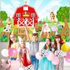 Farm Animals Theme Party Decorations Farm Barn Animals Backdrop Banner Farmhouse Animals Decor Party Tablecloth Balloon Arch Garland Kit for Birthday Photography Baby Shower Party Supplies (Pink)