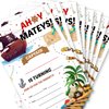 Soiceu Pirate Birthday Invitations, Pirate Party Invites with Envelopes Set of 20