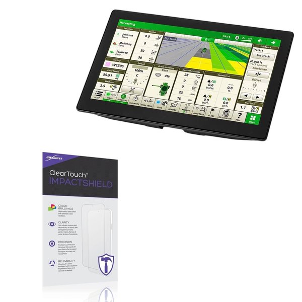 BoxWave Screen Protector Compatible with John Deere G5plus Display (12.8 in) - ClearTouch ImpactShield (2-Pack), Impenetrable Screen Protector Flexible Film