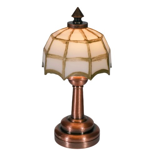 Mini Dollhouse Table Accent lamp, LED Miniature Lighting for Dolls House Decor, Battery Operated Functional Light Accessories
