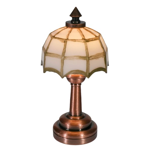 Mini Dollhouse Table Accent lamp, LED Miniature Lighting for Dolls House Decor, Battery Operated Functional Light Accessories