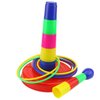 Ogrmar 18" Colorful Plastic Sport Ring Toss Game Set for Kids