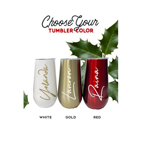 Spa Christmas Gift Set for Her, Personalized Holiday Gift Basket for Women, Coworker Xmas Present for Mom, Sister, Friend, Wife, Aunt, BFF (2 - ADD Bath Bomb, Gold 6oz Tumbler)