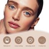 Eyebrow Pencil,Waterproof Brow Pen with Micro-Fork Tip,Smudgeproof Long Lasting Fine Sketch Microblading Pen，Natural Looking Eye Makeup Eyebrow Pen-01#Light coffee color