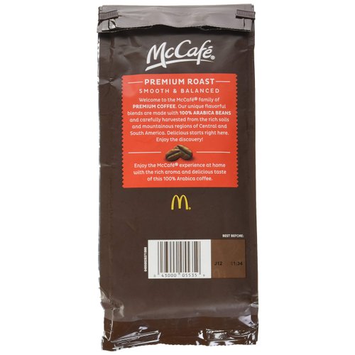 McDonalds McCafe Premium Roast Ground Coffee Bag 12.oz (Pack of 2) (Premium Roast - Medium) by McCafe