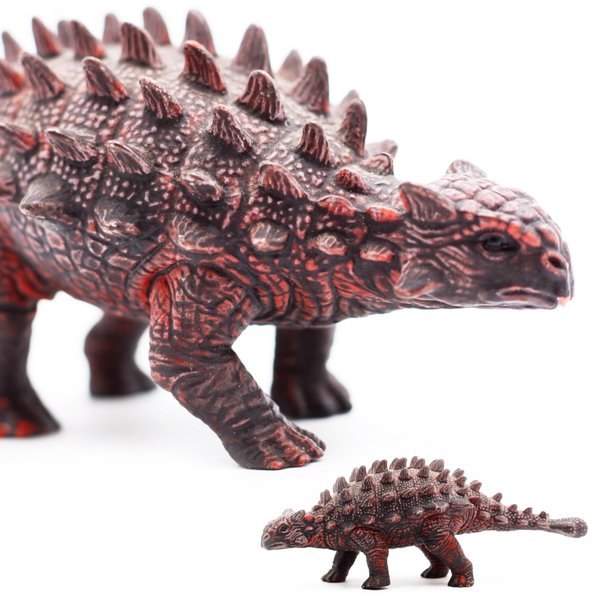 Gemini&Genius Dinosaur Toys Saichania Action Figure Ankylosaurus Dino Model-5.9 Inches Length Birthday Cake Topper, Role Play, Collection for Kid 3-12 Years Old