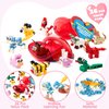 JOYIN 26 Packs Valentines Day Cards with Building Blocks, Prefilled Hearts with Valentine Cards Filled with Animal Building Blocks for Valentine Party Favor, Classroom Prize Supply