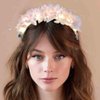 Kesvb Light Up Headband LED Flower Crown Hairband Flashing Bridal Garland Headpiece Festival Party Headwear for Women and Girls