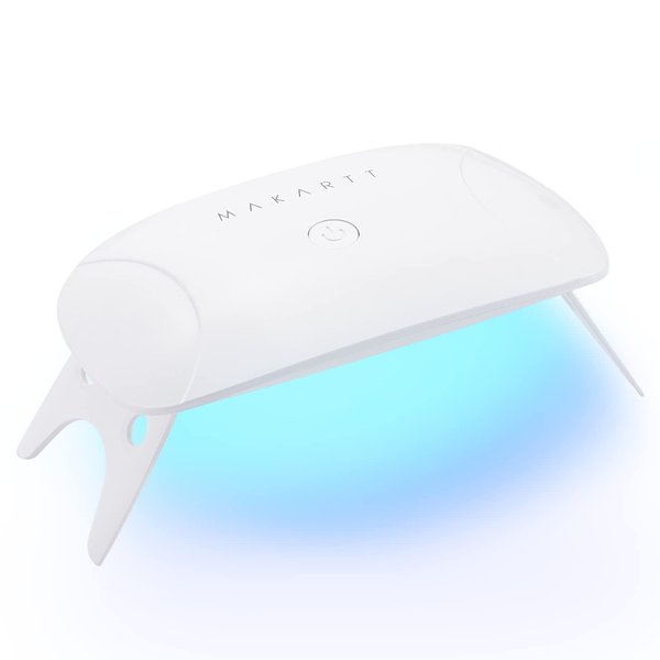 Makartt UV Nail Lamp, 8W Mini USB Portable LED Light for Gel Nail Polish, Nail Cure Light with 60s 120s Timer Setting, Flash Curing Lamp for Nail Art Salon, Home DIY