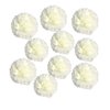 10pcs 8in 10in Cream/Beige Paper Pom Poms Tissue Paper Flower Hanging Paper Flower Balls Wedding Party Flower Decorations DIY Art Craft Blooms for Birthday Baby Shower Nursery Decor