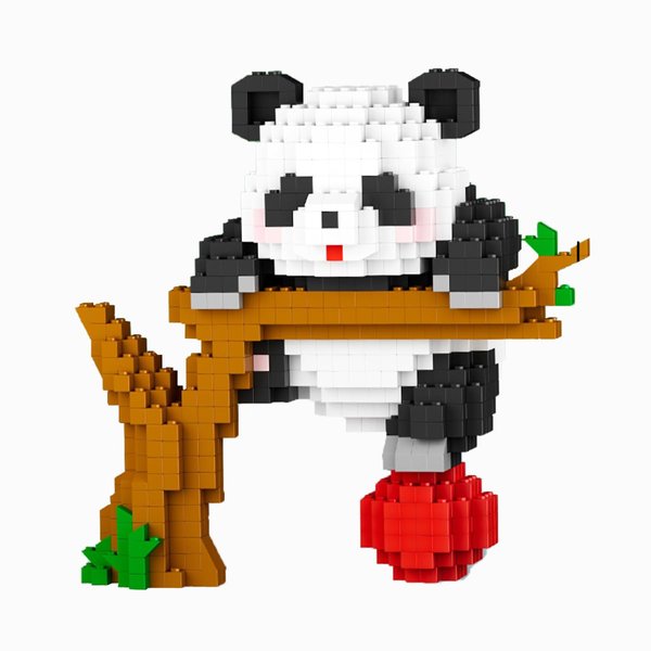 BDYDT Animals Naughty Panda Micro Building Blocks Set（2100PCS） Gift for Adults and Kids