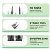 Lashsure Self Adhesive Eyelash Clusters Kit - Natural Black, Reusable False Eyelashes Kit for Women, Easy to Apply, Lightweight & Natural Looking (MF10-GN11)