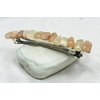 Peach Moonstone French Barrette Hair Clip 4" or 100 mm Length