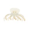 VOCOSTE Octopus Claw Clip, Acetate Hair Clips, Small Hair Barrette, Funny Claw Clips for Women, White