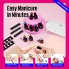 MEFA 19 Pcs Gel Nail Polish Kit with U V Light, 12 Colors All Seasons Soak Off Gel Polish Nail Set with Glossy Base Top Coat Essential Manicure Tools Beginners Salon Nails Art DIY