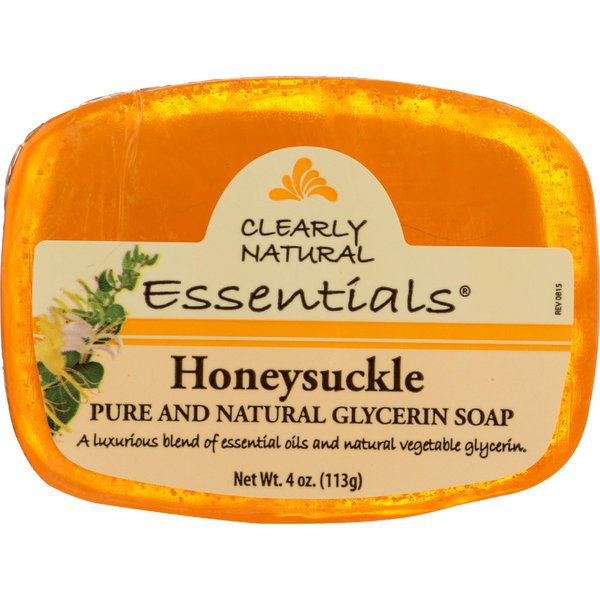 Clearly Natural Glycerine Bar Soap, Honeysuckle, 4 Ounce (00017-7)