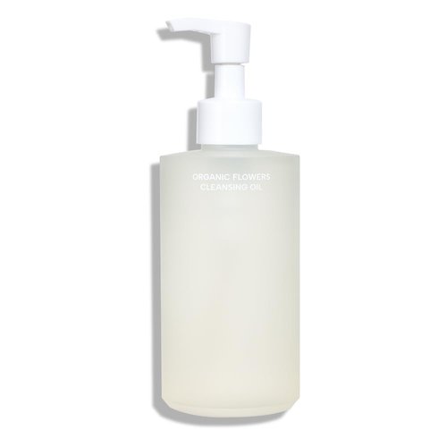 Whamisa Organic Flowers Cleansing Oil - Gentle deep Cleasing oil for All skin types, Organic, Vegan (260ml/8.7 fl. oz.), Korean skincare, Non-irritating, Makeup remover, Hazelnut, Olive, Avocado oils