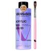 Professional Acrylic Nail Liquid for Nail: 4fl.oz Acrylic Liquid with Nail Brush for Beginners at Home DIY Nail Salon Use Non-Yellowing MMA-Free