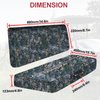 StarknightMT Mule 610 Seat Covers, Mule Seat Covers Compatible with Kawasaki Mule 600 610 Durable 1680D Fabric with Waterproof PU Coating Camo Bench Seat Cover