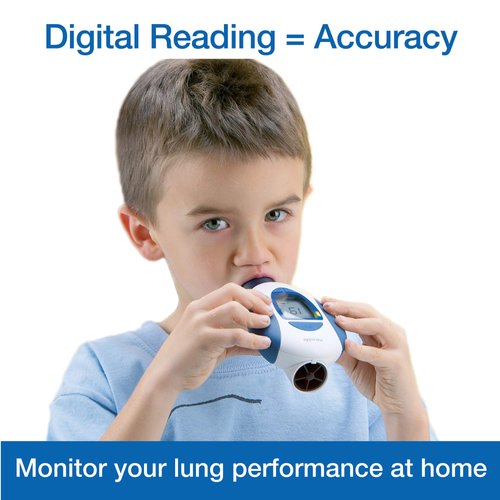 Microlife Digital Peak Flow Meter with FEV1 & Tracking Software | Reliable & Accurate Respiratory Spirometer for Kids & Adults | Perfect for Home Monitoring Asthma, COPD & Other Lung Conditions