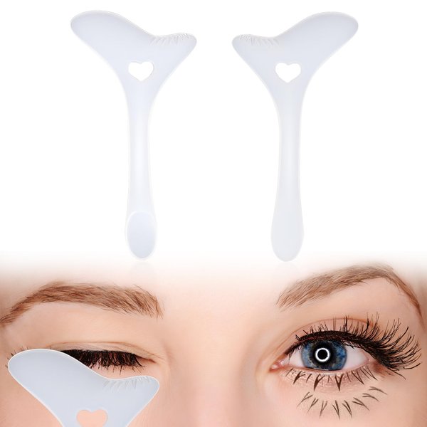 Juome Reusable Lower Eyeliner Stamp Tool, 2Pcs Bottom Lashes Stamps Tool, DIY Lower Lashes Extensions for Make Up Beginner