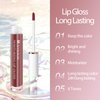 Arousar Moisturizing Lip Gloss, Non-Stick and Non-Drying Luminous Tinted Lip Shine, High Shine for Plumper Looking Lips, Long Lasting for Hours 24# BURGUNDY