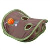 TOPINCN Cat Toy 9 Mouse Holes Pet Cat Interactive Toy Intelligence Trainning with Bell Ball Folding Creative Vocal Cat Mice Toy Hide Seek Toys