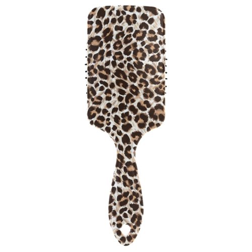 Leopard Cheetah Print Hair Brush Plastic Detangling Brushes Natural Detangler Paddle Hairbrush for Women Men