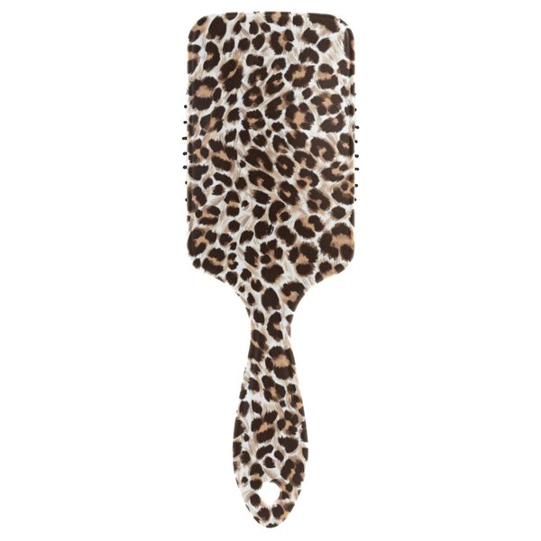 Leopard Cheetah Print Hair Brush Plastic Detangling Brushes Natural Detangler Paddle Hairbrush for Women Men