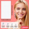 Isslly 4 Sheets Rhinestone Stickers, Colorful Face Gems Stick on, Face Jewels Stick on Eyes, Face, Hair, Nails, Body, Phone Case and More