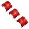 3Pack Vgoohobby Aluminum 370 380 Brushless Brushed Electric Motor Heat Sink Heatsink Cooling Compatible with 1/16 1/18 HSP HPI Wltoys Himoto Redcat Traxxas 1/16 RC Car Boat Truck (Red)