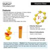 VTX-03R Refill Shower Filter Cartridges for VitaMax Combo SUF-300VTX, 1 CarboMax & 3 Vitamin C filters