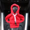 AUCELI Car Gear Shift Cover, Funny Fashionable Mini Cute Hoodie Sweater Shirt Winter Warm Automotive Gear Shift Knob Protector, Universal Vehicle Decor Accessories
