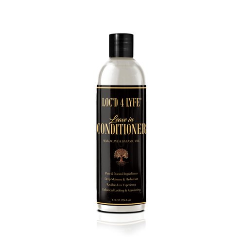 Gold Banner Beauty LOC'D 4 LYFE Leave-In Conditioner 8oz – Moisturizing & Shine-Enhancing Formula for Strengthening & Repairing Locs | Vegan, Cruelty-Free & No Residue for Healthy Hair