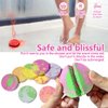 M&U Shower Steamers Aromatherapy with Eyeshade - 10 Pcs Color-Mixing Bath Bomb Steamer Tablets for Shower with Pure Essential Oils, Women Stress Relief Spa Gift for Birthday, and Valentine's Day