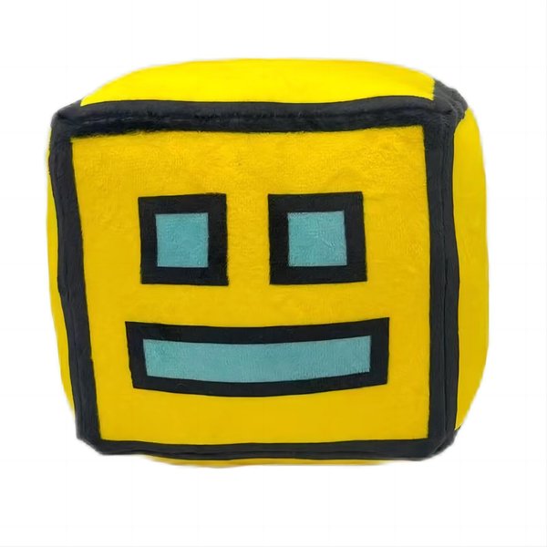 FOTN Geometry Games Sprint Plush Toys-Plush Animals Plush Cube Volume Wood Plush Doll Toys Kids Gift and Easter Decoration (Yellow)